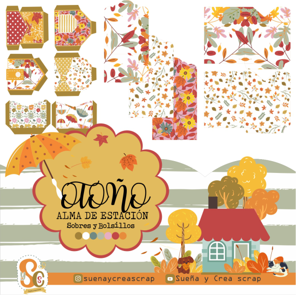 Mega Kit digital "ESTACIONES DEL ALMA" Otoño y Primavera - Imagen 6