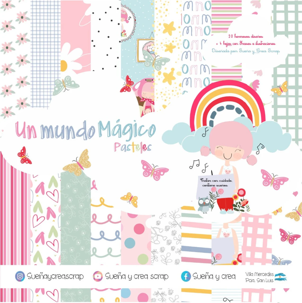 Mega kit digital UN MUNDO MAGICO Pasteles