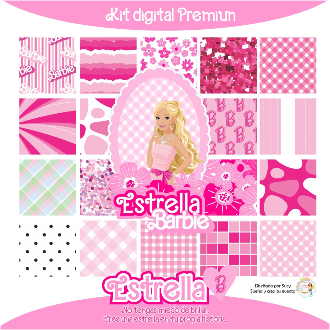 Kit digital + Candy bar BARBIE