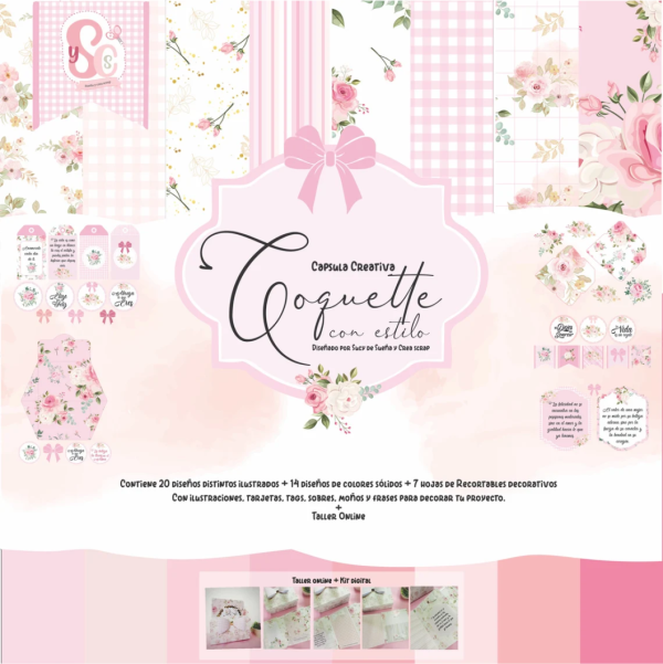 Mega kit digital COQUETTE CON ESTILO + Taller online