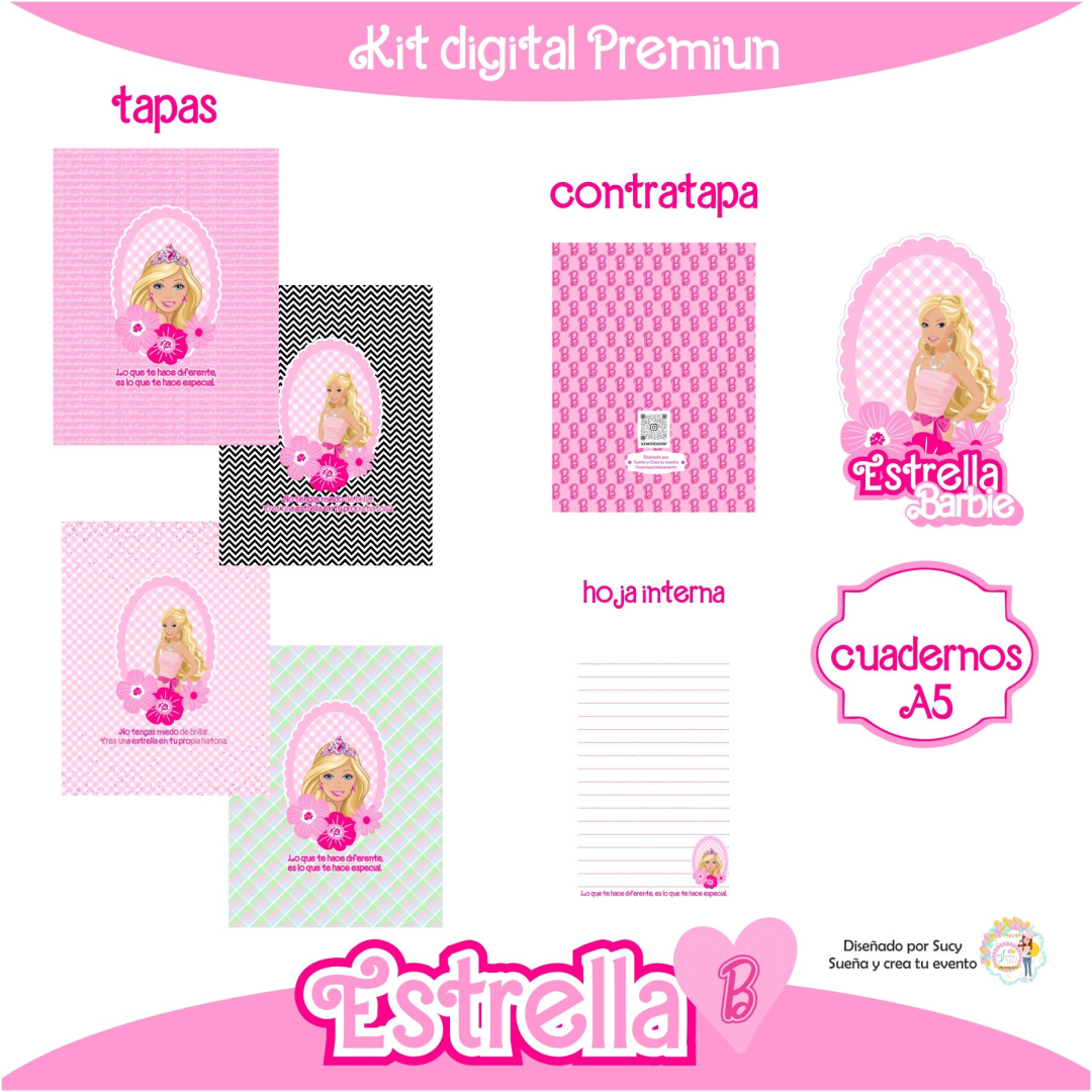 Kit digital + Candy bar BARBIE - Imagen 3