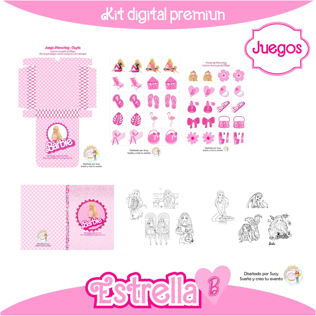 Kit digital + Candy bar BARBIE - Imagen 4