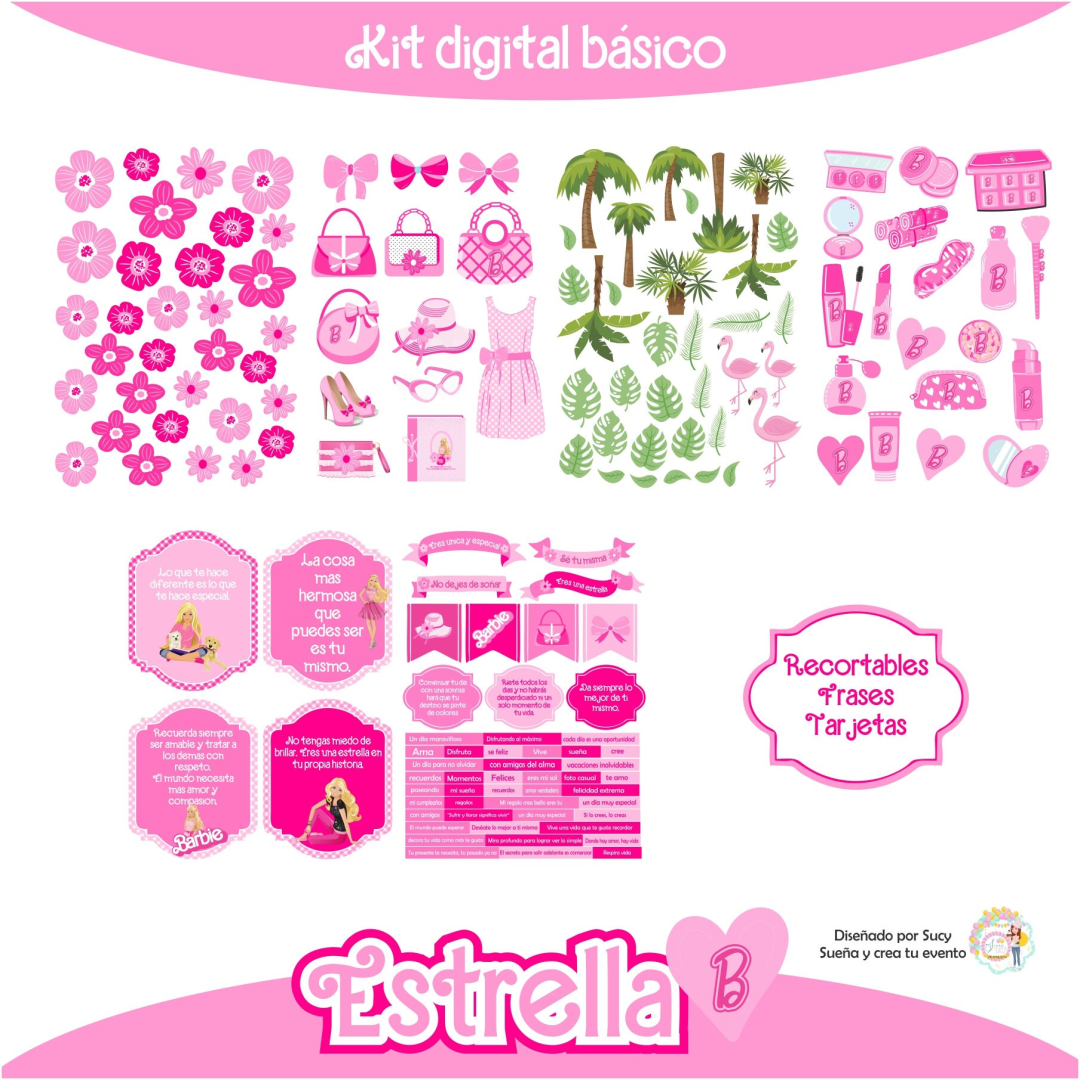 Kit digital + Candy bar BARBIE - Imagen 5