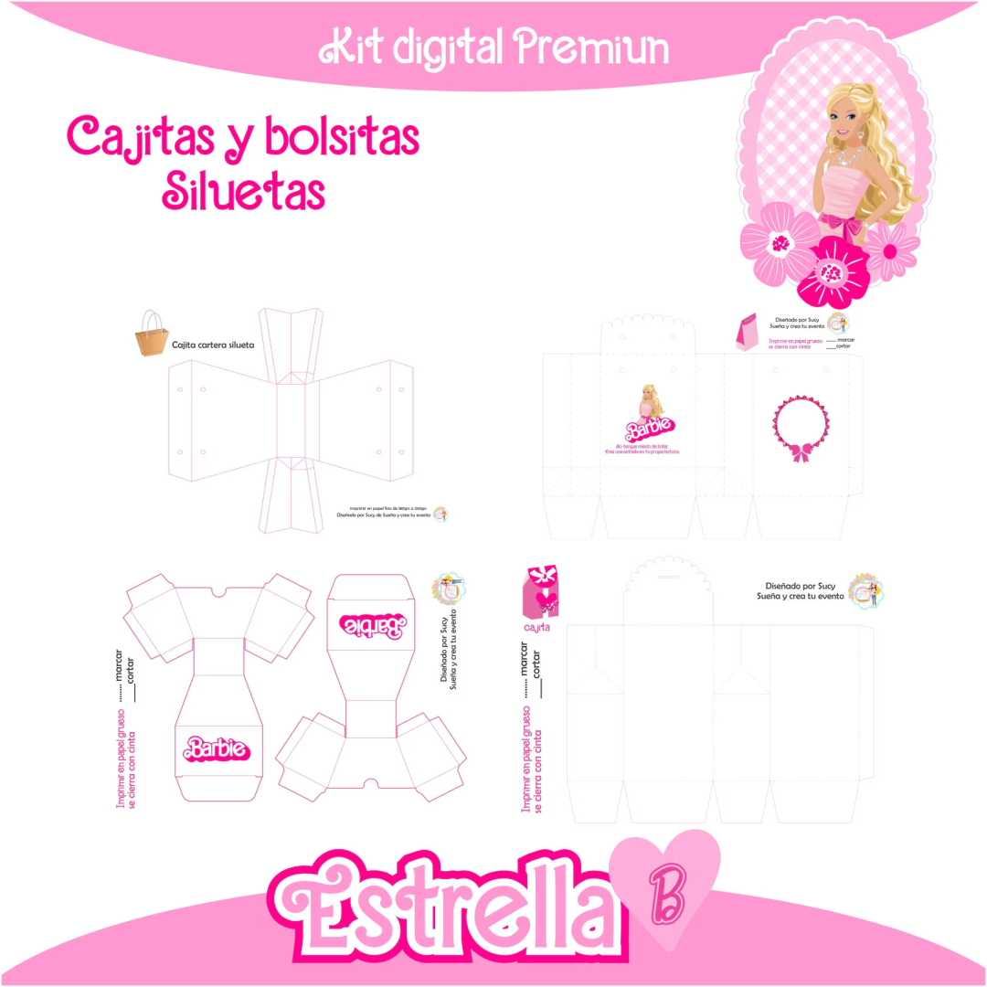 Kit digital + Candy bar BARBIE - Imagen 7