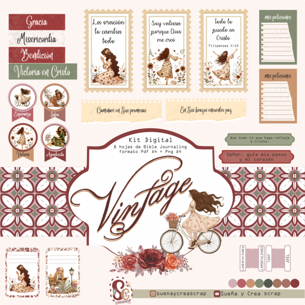 Mega kit digital VINTAGE - Imagen 7