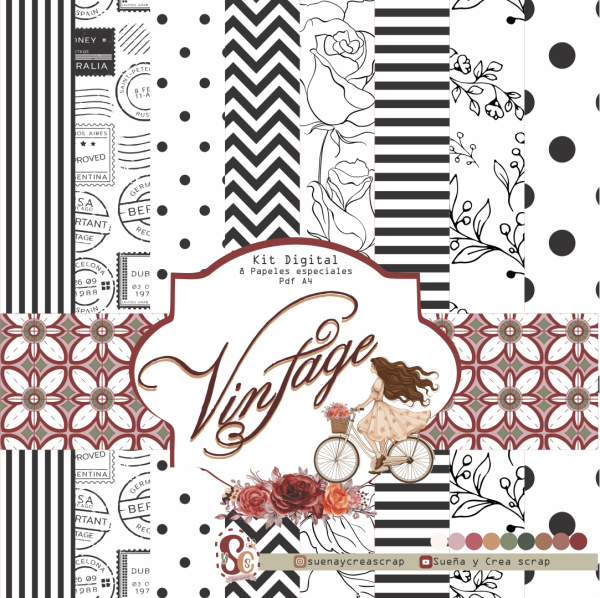 Mega kit digital VINTAGE - Imagen 4