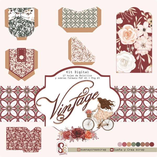 Mega kit digital VINTAGE - Imagen 6