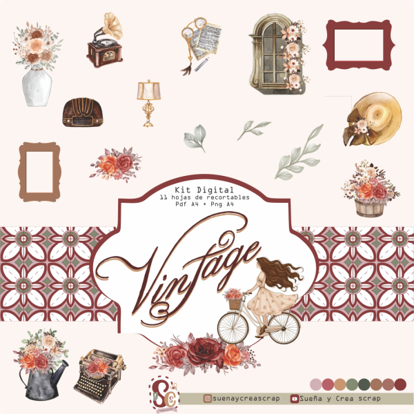 Mega kit digital VINTAGE - Imagen 3