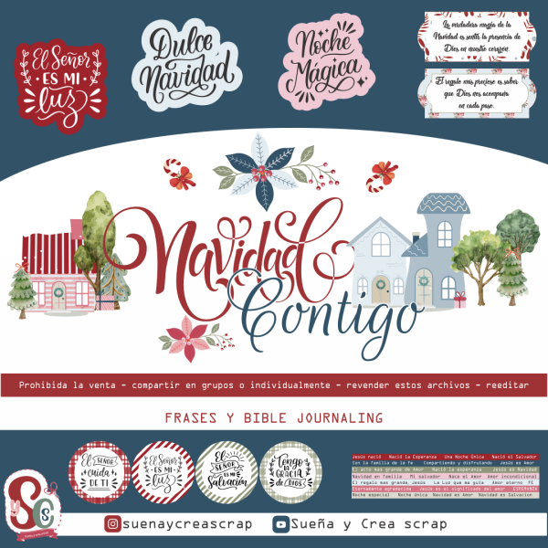 MEGA COMBO NAVIDEÑO / 3 KITS DIGITALES / FRAGANCIA NAVIDEÑA / NAVIDAD CONTIGO / HAPPY DAY - Imagen 10