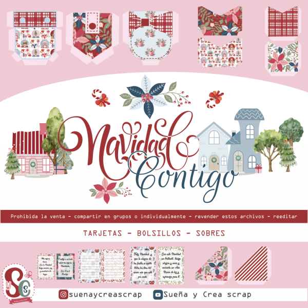 MEGA COMBO NAVIDEÑO / 3 KITS DIGITALES / FRAGANCIA NAVIDEÑA / NAVIDAD CONTIGO / HAPPY DAY - Imagen 9