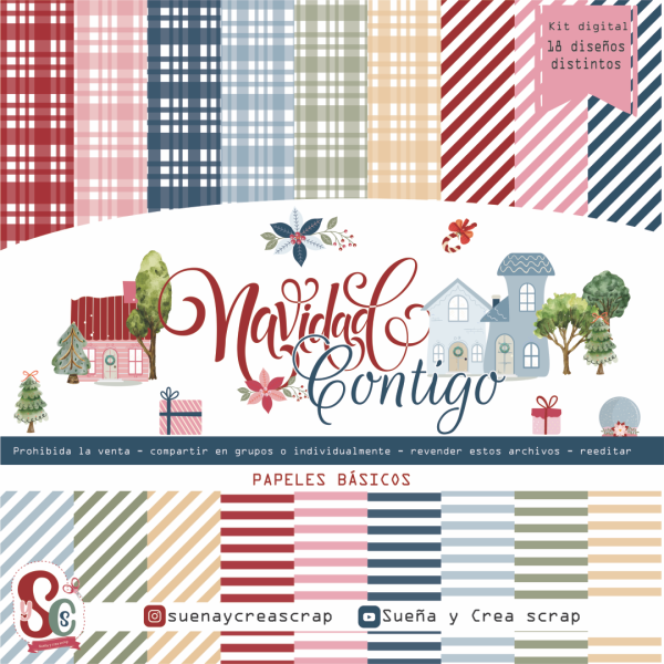 MEGA COMBO NAVIDEÑO / 3 KITS DIGITALES / FRAGANCIA NAVIDEÑA / NAVIDAD CONTIGO / HAPPY DAY - Imagen 12