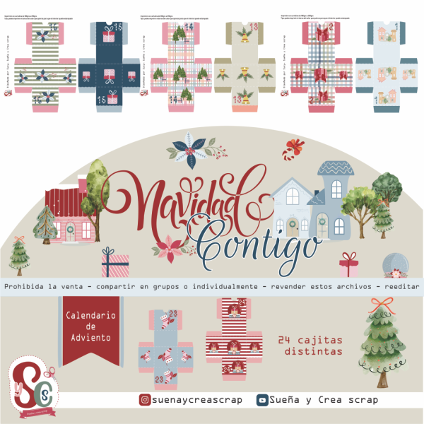 MEGA COMBO NAVIDEÑO / 3 KITS DIGITALES / FRAGANCIA NAVIDEÑA / NAVIDAD CONTIGO / HAPPY DAY - Imagen 13