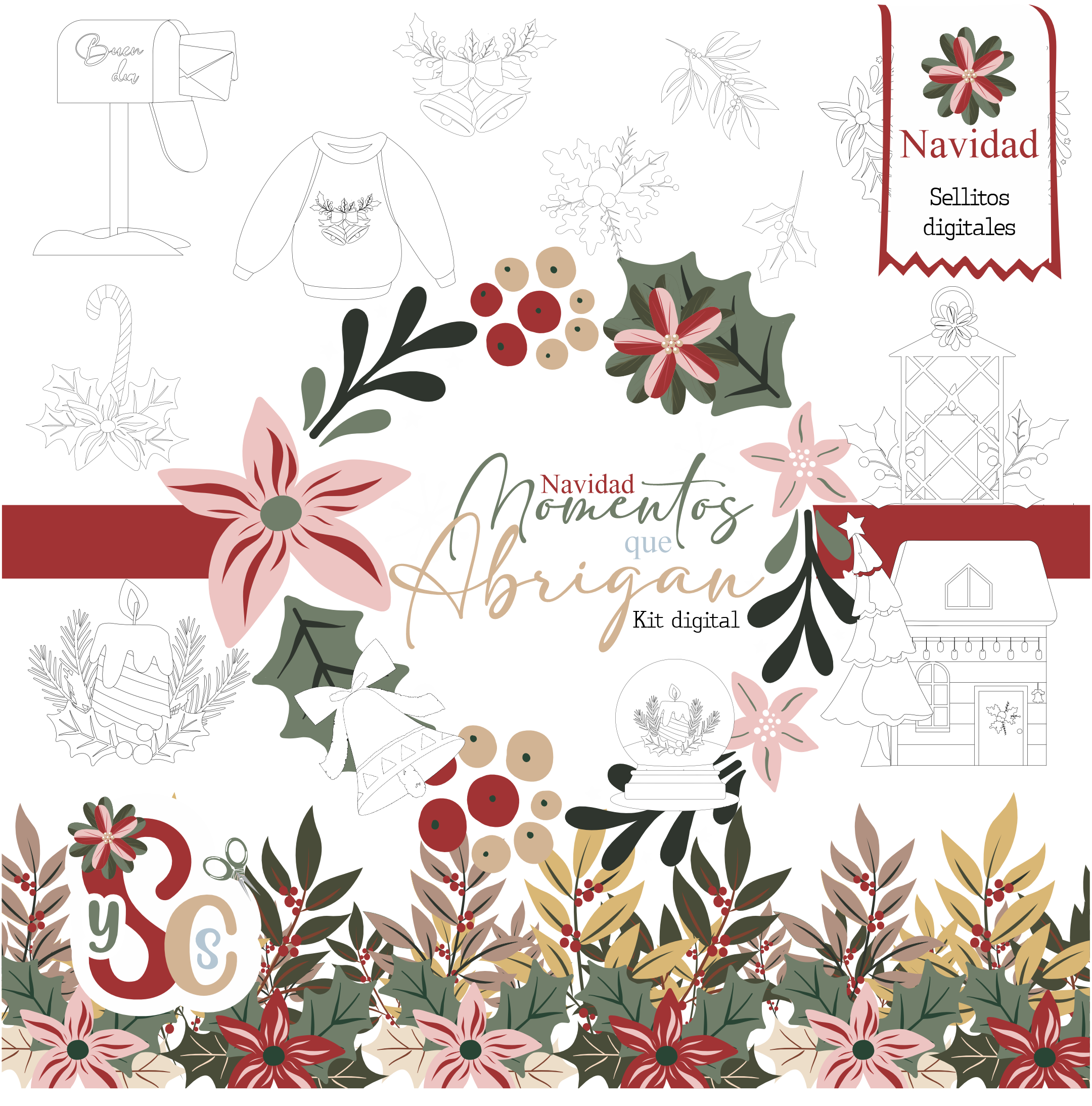 Kit digital Navideño "Momentos que abrigan" - Imagen 7