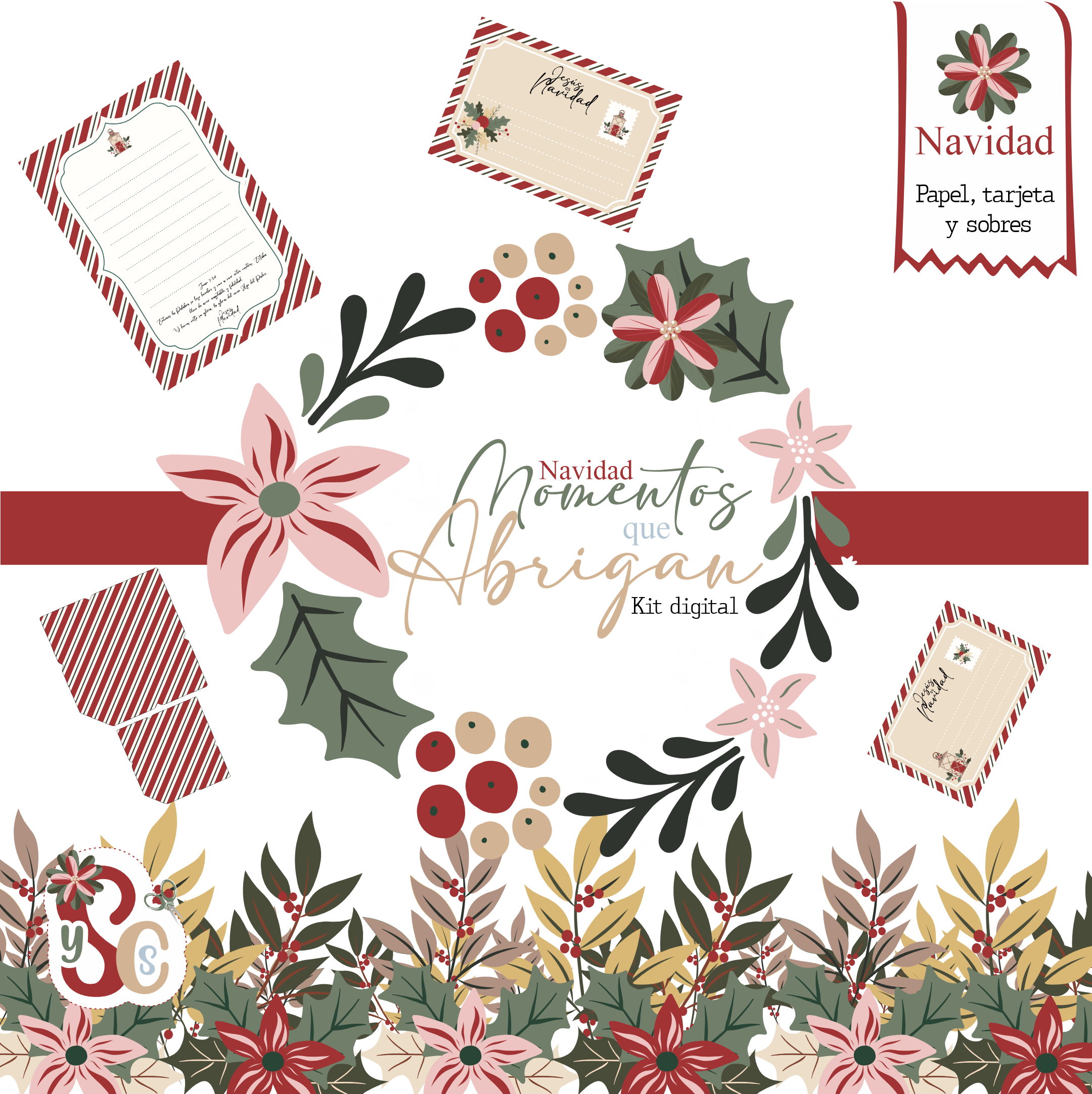 Kit digital Navideño "Momentos que abrigan" - Imagen 8