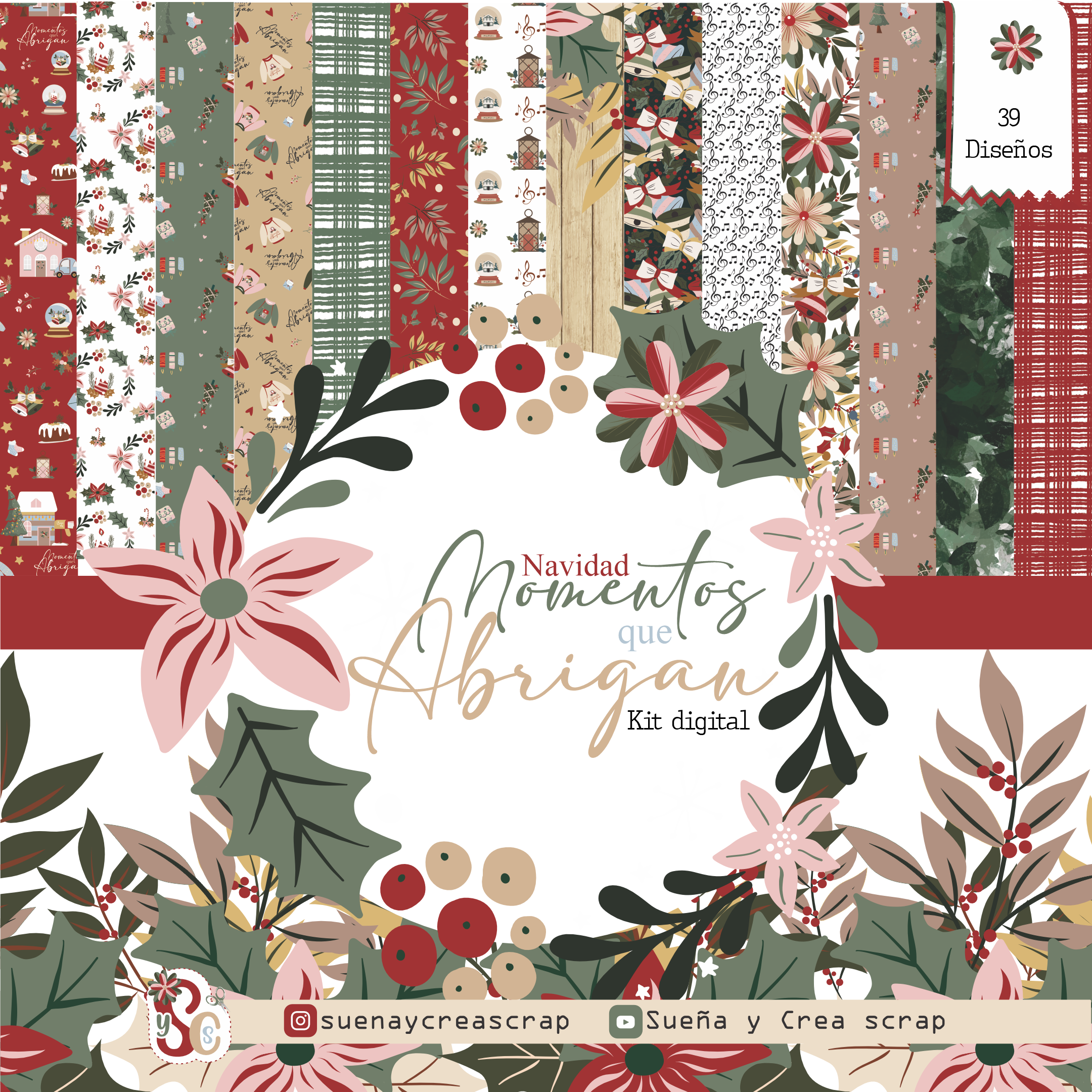 Kit digital Navideño "Momentos que abrigan" - Imagen 2